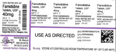 60760-937 (Famotidine 60760 937 07)